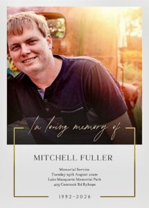 Mitch Fuller, Funeral Obituary Newcastle, Australia Death- Has Died